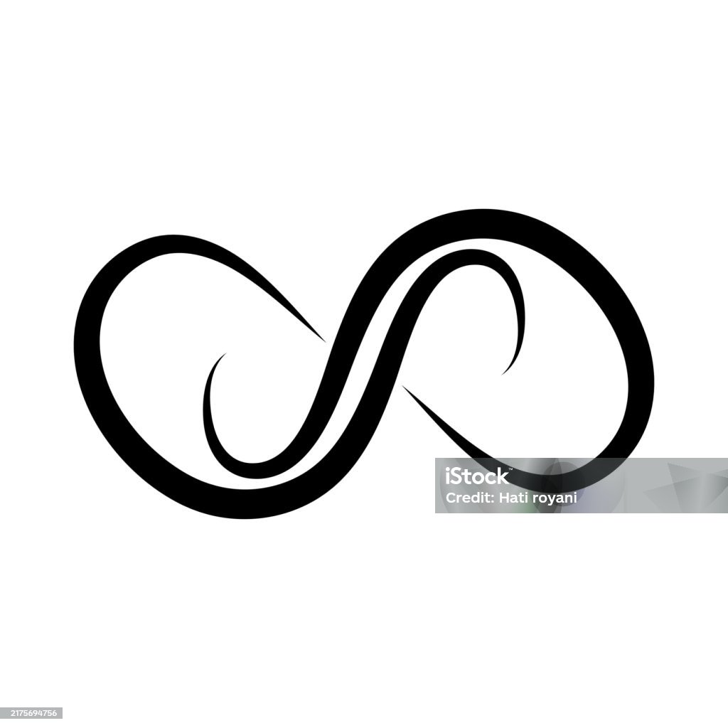 Simple Line Infinity Loop Infinity Line Loop Logo Stock Illustration - Download Image Now ...
