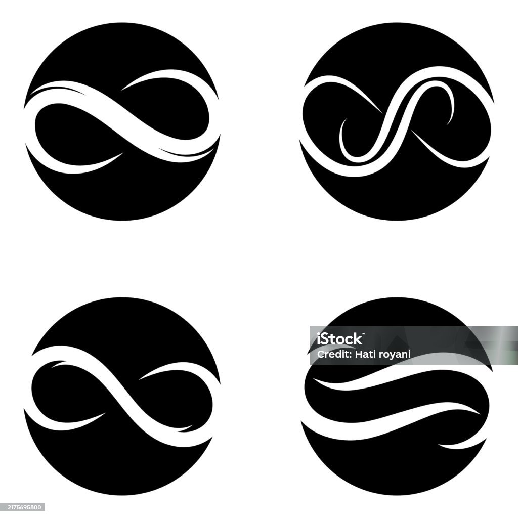 Infinity Line Graphics Infinity Line Loop Logo Stock Illustration - Download Image Now ...