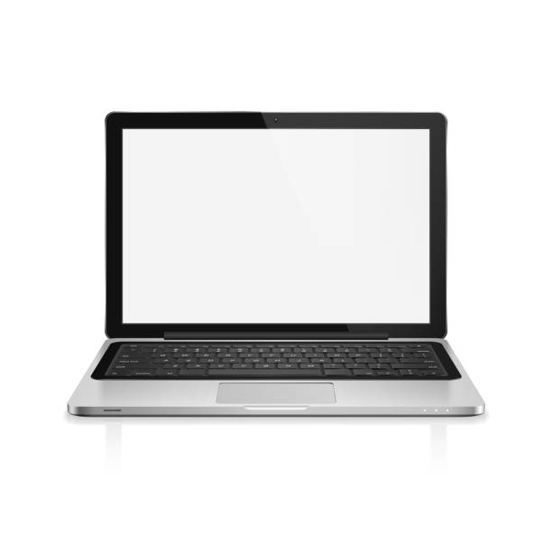istock High detailed realistic vector illustration of modern laptop with blank screen on white background. 2175695938