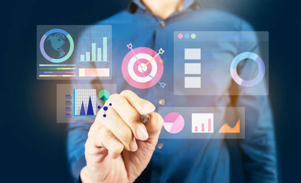 istock Analytical data business concept,Businessman opens work data and business figures to analyze and find ways to proceed with the project 2175699379