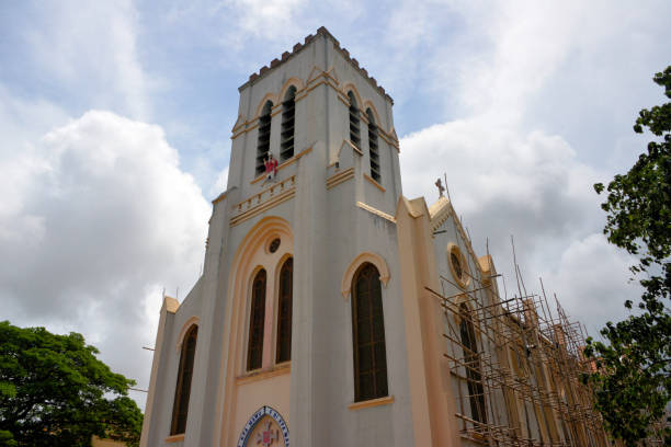 istock Basilica of the Immaculate Conception - looking up the bell tower, Ouidah, Benin 2175709183