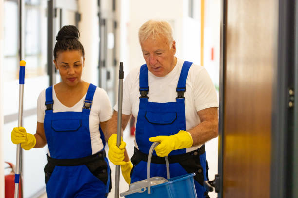 istock Cleaning team equipping with tools and gloves 2175710360