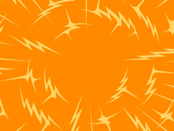 молния волнение взрыв абстрактный фон - комикс stock illustrations