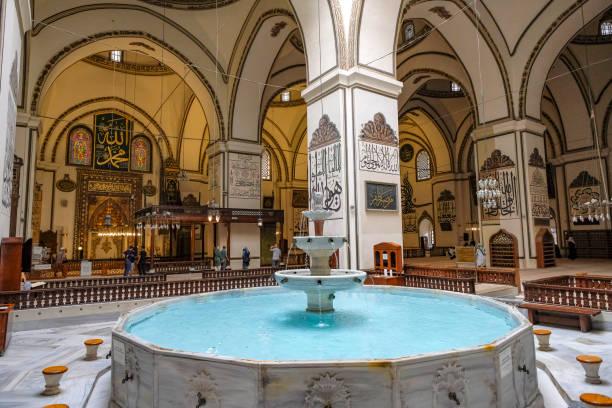 Grand Mosque of Bursa in Turkey stock photo