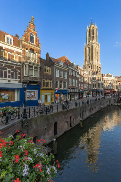 istock Dom tower and canal Utrecht 2175720215