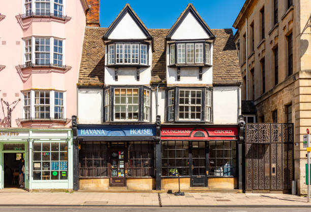 Oxford, UK - 05 May 2024: Medieval achitecture of Oxford town