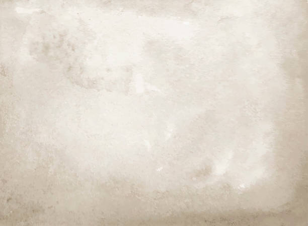 Vector illustration of watercolor background, hand painted. Pastel colored. Beige, sepia toned.