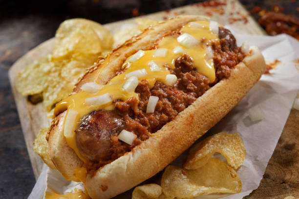 istock Grilled Chili Cheese Hot Dog 2175723562