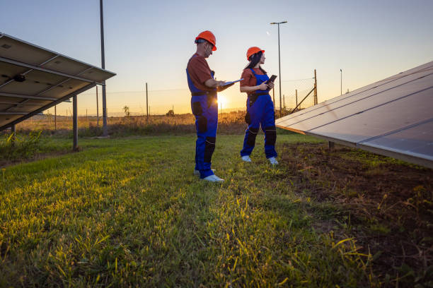 istock Coworkers Writing Notes in Solar Energy Field 2175723806