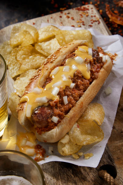 istock Grilled Chili Cheese Hot Dog 2175724444