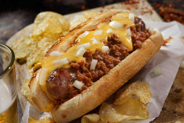 istock Grilled Chili Cheese Hot Dog 2175724449