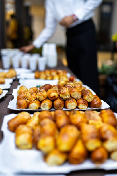 istock Assorted freshly baked pastries displayed at a buffet during a corporate event in an elegant venue 2175726541