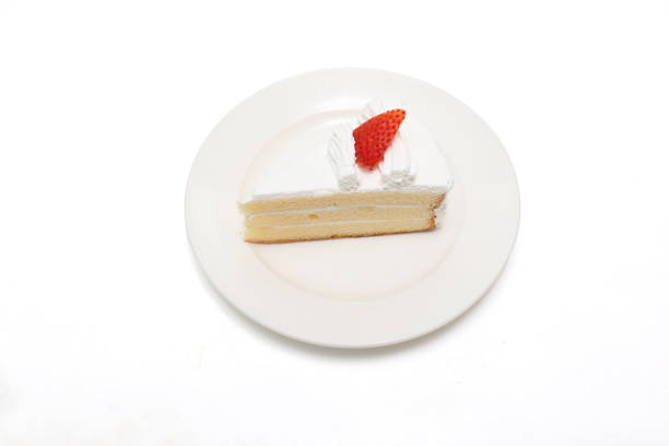 istock strawberry sponge cake isolated on a white background. 2175729240