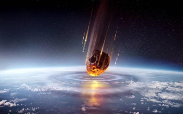 istock extinction event asteroid hits the earth's atmosphere 2175729300