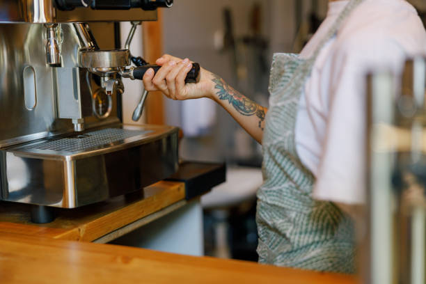 istock Barista Preparing Coffee in a Chic Caf Setting 2175734575