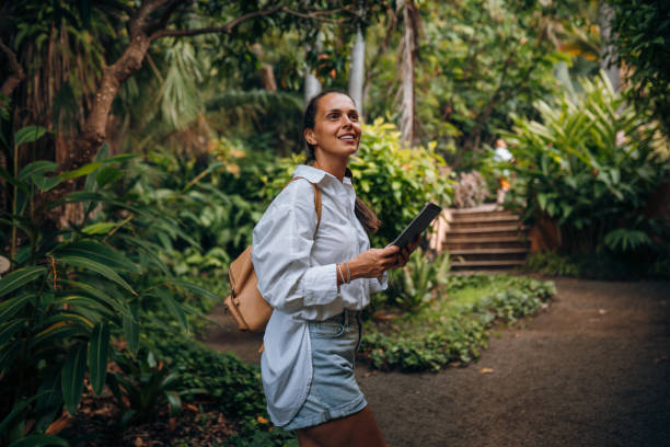 istock Time for myself in a botanical garden 2175734631