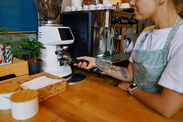 istock Barista Preparing Coffee in Cozy Caf Setting 2175735277