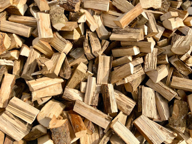 istock Wood firewood backdrop for fireplace and stove 2175751667