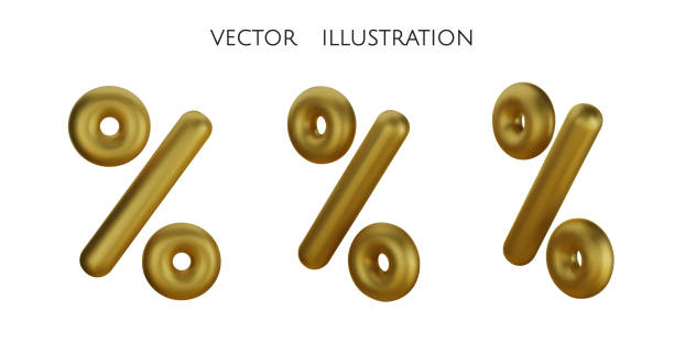 istock Percent sign. Percentage, discount, sale, promotion concept. 3d vector icon illustration. 2175754864