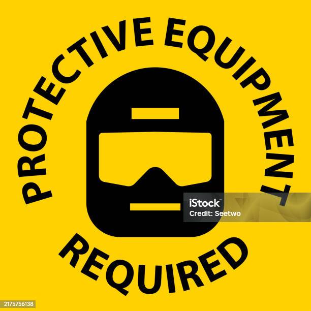 Gear Uid For Sign Safety Gear Required Sign Illustrations Stock Illustration - Download ...