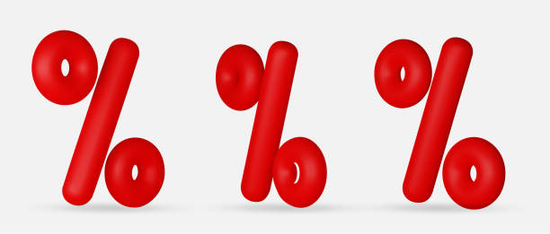 istock Percent sign. Percentage, discount, sale, promotion concept. 3d vector icon illustration. 2175758120