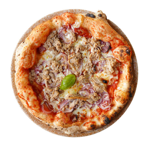 atum da pizza - pizza onion close up italian culture - fotografias e filmes do acervo