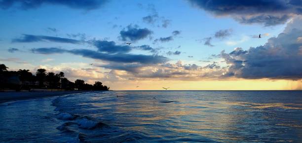 istock INDIAN Rocks Beach, Florida USA Sunset Storms Before Hurricane Helene 2175759436