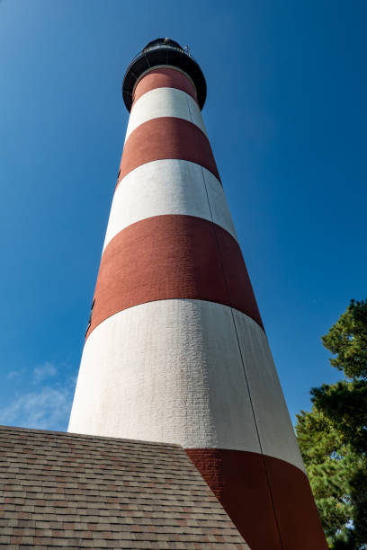 Assateague Island, Virginia USA Sept 5, 2024 The Assateague Lighthouse and clear skies.