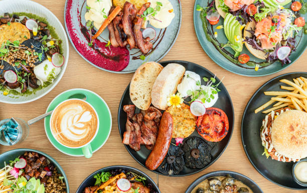 istock Table top healthy table, food and drink establishment. 2175770958