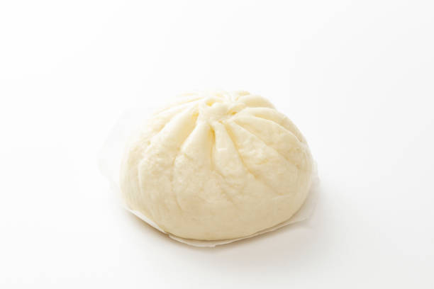 istock Steamed meat bun on white background. 2175781779