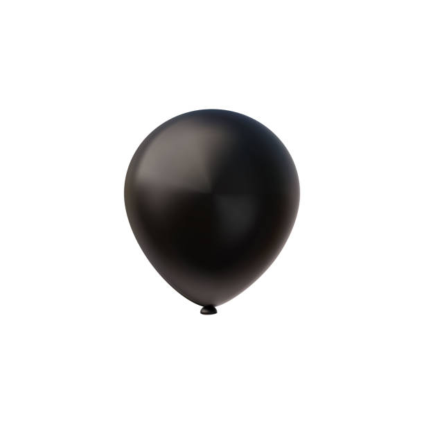istock 3D black inflated balloon vector icon, Black Friday sale special symbol, festive design element, volume holiday decor 2175783305