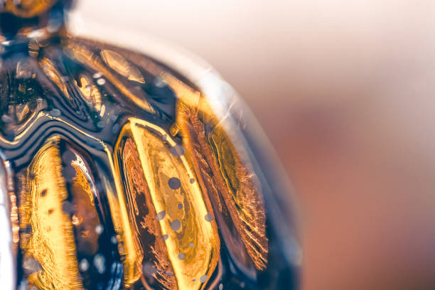 Background of glass and the gold.