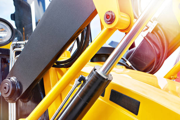 istock Hydraulic cylinder industrial machine 2175812080