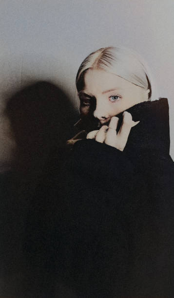 istock The face behind the coat collar. 2175812934