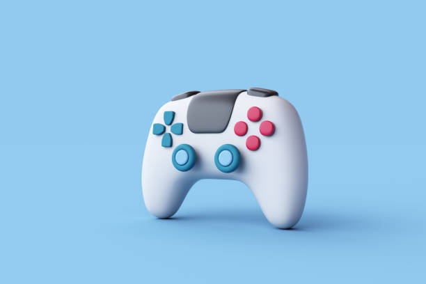 istock 3d Rendering of Game stick, Game controllers, Video game console portable, Game concept. 2175814534