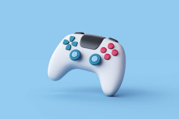 istock 3d Rendering of Game stick, Game controllers, Video game console portable, Game concept. 2175814535