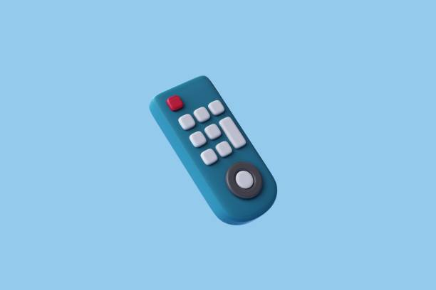 istock 3D rendering of Game Remote on blue background. 2175814545