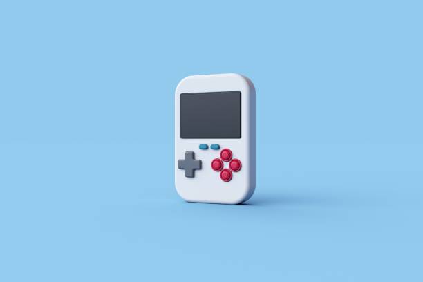 istock 3d Rendering of Handheld portable game console, Video game console portable, Game concept. 2175814555