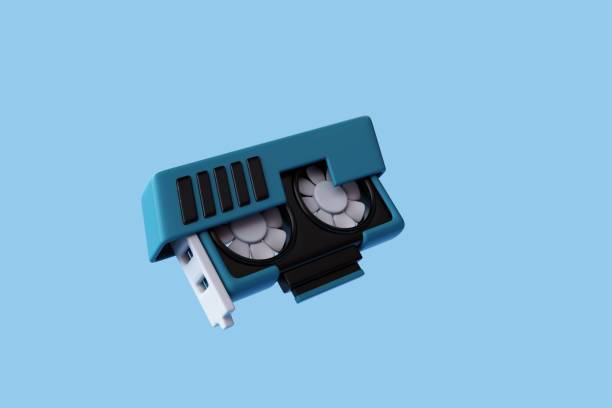 istock 3d Rendering of Video graphics cards, Powerful for mining or video games; Game concept. 2175814569