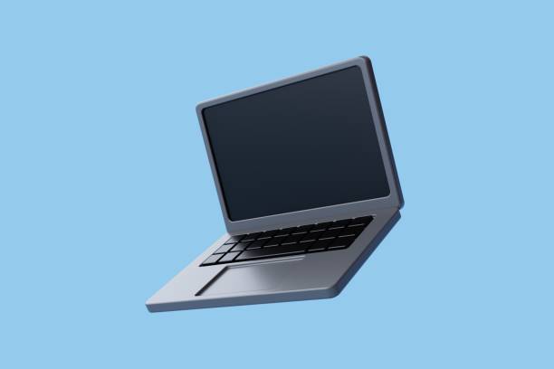 istock 3d rendering of Opened laptop screen with keyboard, Technology, Businees office, Online presentations concept. 2175814572