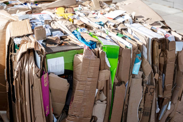 istock Recycling and disposal of cardboard. 2175815731