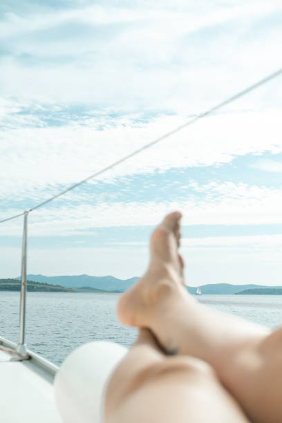 istock POV from sailboat on shore. 2175820566