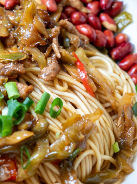 Home-Style Delicious Zhacai Pork Stir-Fried Noodles