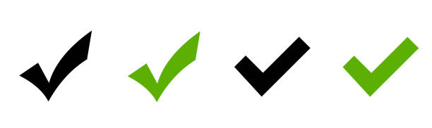 istock Approved icon. Black and green check mark vector icons. Check mark icons . Vector illustration. 2175823596