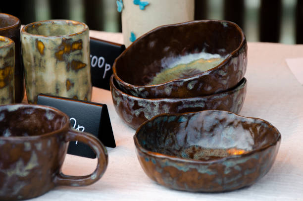 istock Decorative products and objects made of clay 2175828492