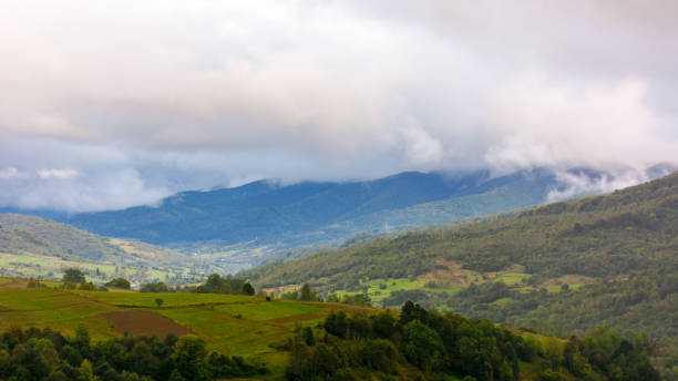 istock mountainous rural landscape on a rainy day in autumn 2175842003