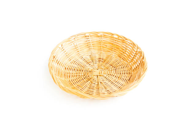 istock Wicker basket isolated on white background, Handcraft rattan weaving 2175844894