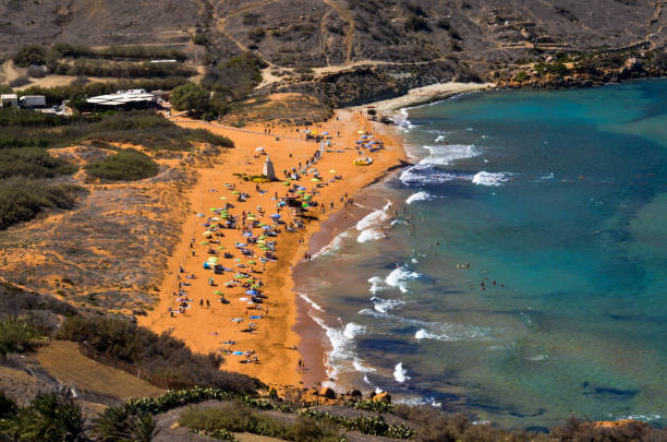 istock Panoramic view from the cliff to the beach 2175846337