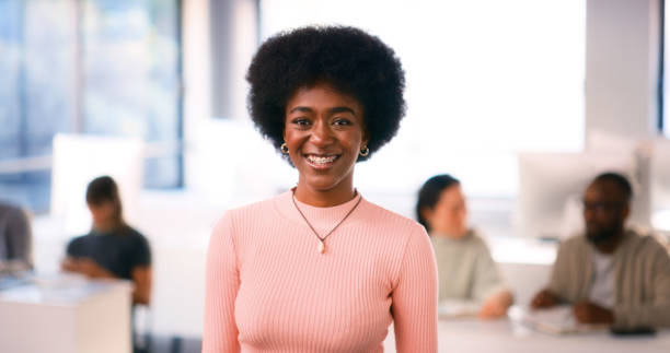 istock Confident Young Woman in a Diverse Group of Students During a STEM Lecture 2175848554