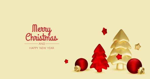 istock Merry Christmas and happy new year background. Christmas tree, Gift boxes, Christmas balls. Christmas element for web, banners, greeting card, template design. 2175849242